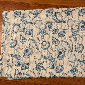 Shower Curtain; Caribbean Joe Oceanic Print Fabric Shower Curtain. Costal style